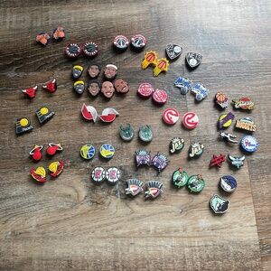 Set of NBA croc charms